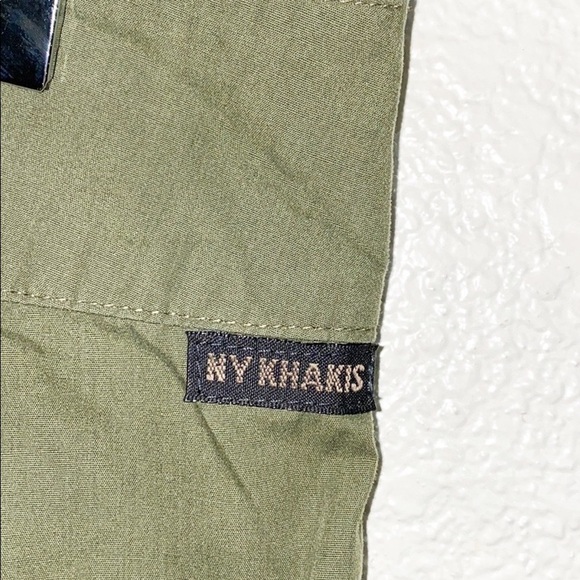 New York & Company Olive Green Tie Side Shorts - Picture 5 of 10